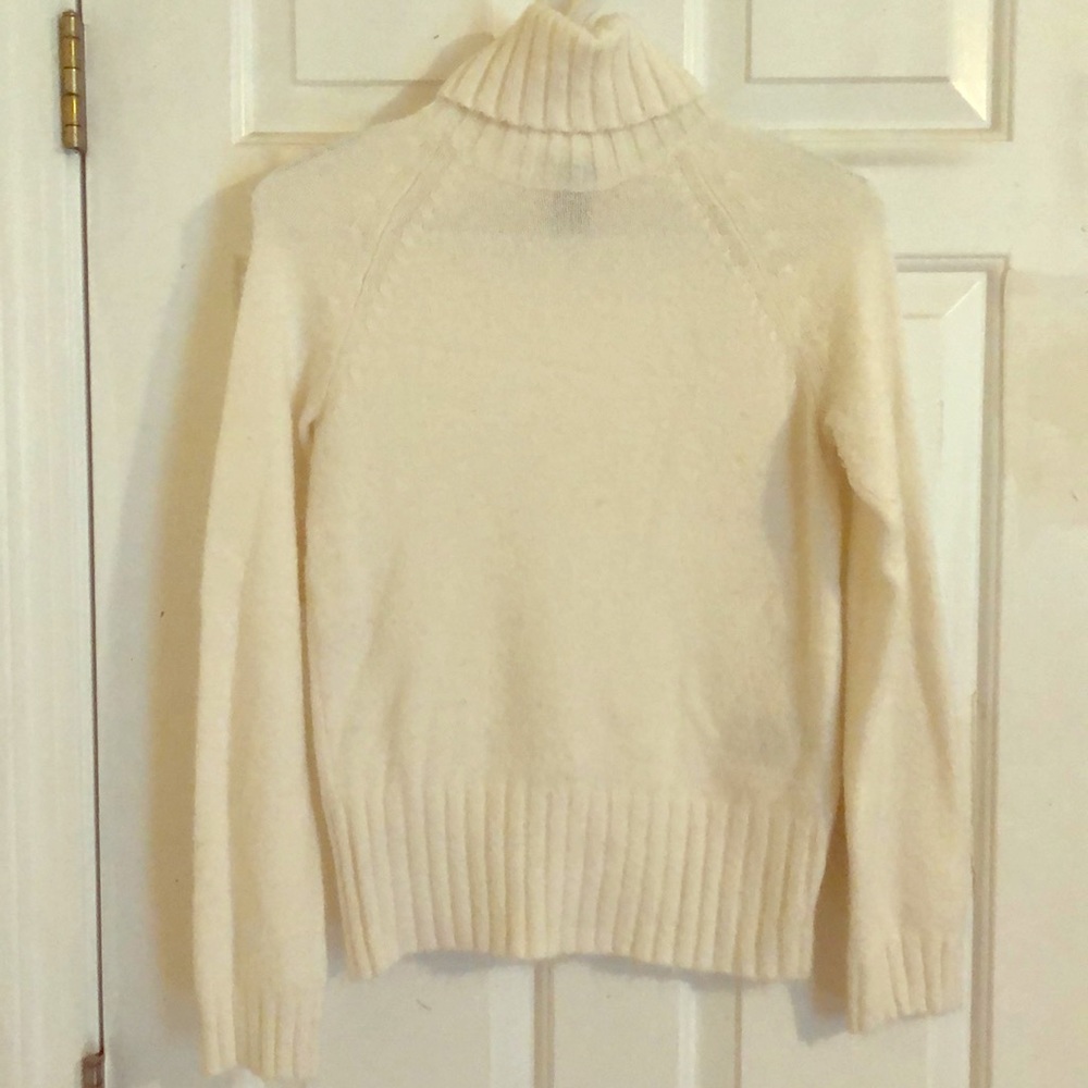Cream turtleneck from Gap